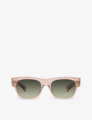 OLIVER PEOPLES: OV5514SU Kasdan rectangular-frame acetate sunglasses