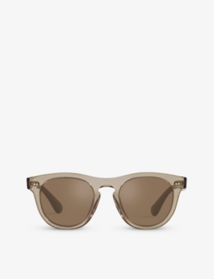 Oliver Peoples Unisex Sunglass Ov5509su Rorke In Cognac Mirror