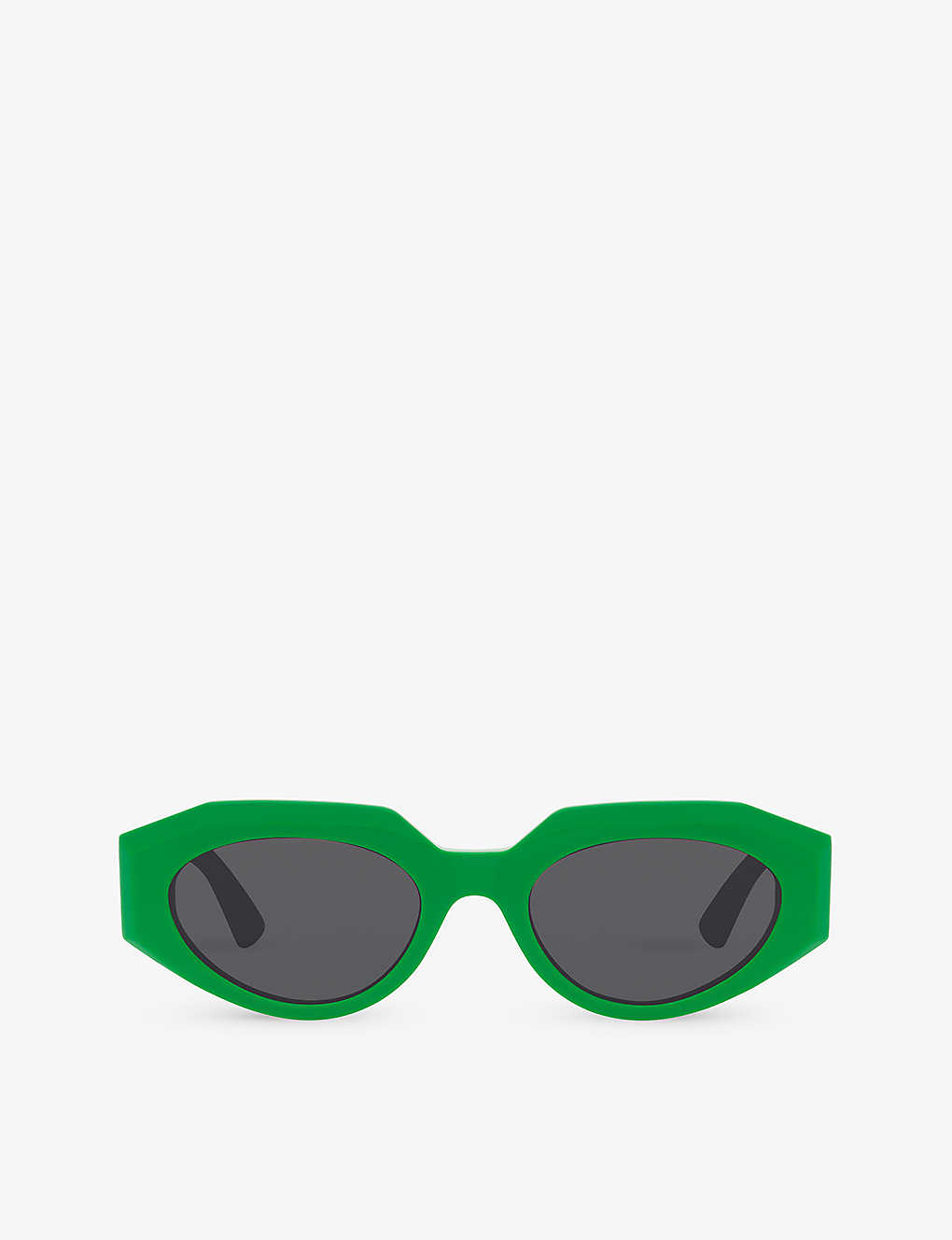 Bottega Veneta Womens Green Bv1031s Oval-frame Acetate Sunglasses