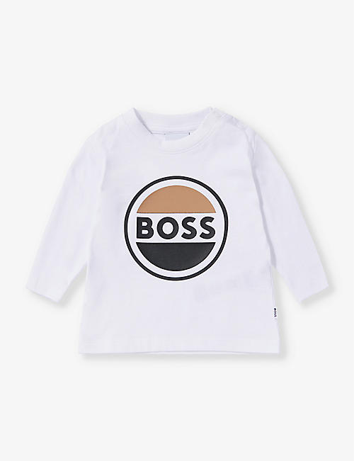 BOSS: Logo-print cotton-jersey T-shirt 3 months-3 years