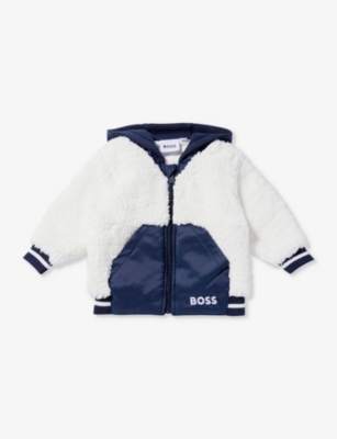 BOSS: Logo-print fleece hoody 3-18 months