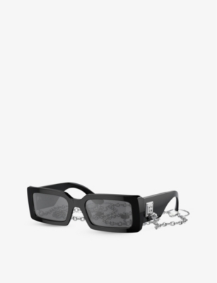 Dolce & Gabbana Dg4413 Square-frame Acetate Sunglasses In Black