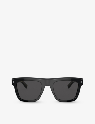 Dolce & Gabbana Dg4420 Square-frame Acetate Sunglasses In Black