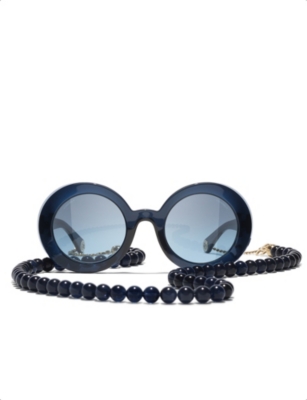 Chanel round & oval hot sale sunglasses