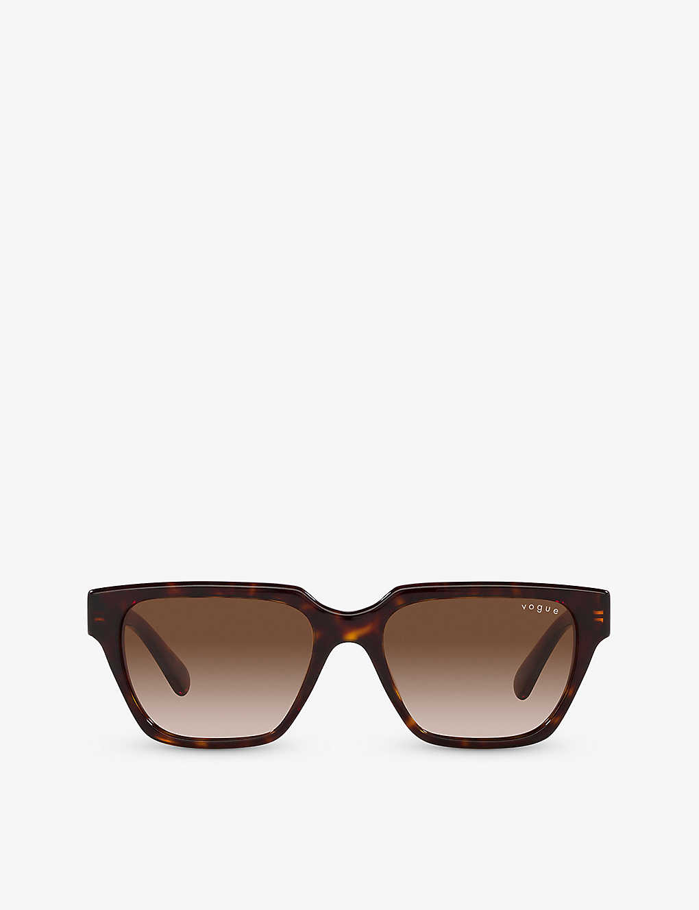 Vogue Womens Brown X Hailey Bieber Vo5512s Rectangle-frame Acetate Sunglasses