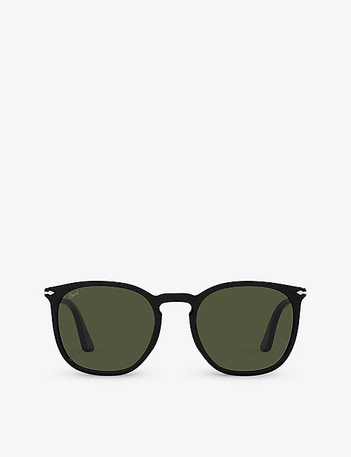 PERSOL: PO3316S round-frame acetate sunglasses