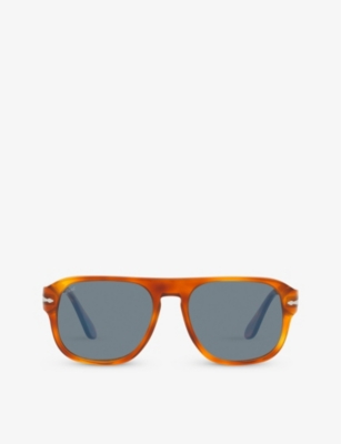 PERSOL: PO3310S Jean tortoiseshell-effect pilot-frame acetate sunglasses