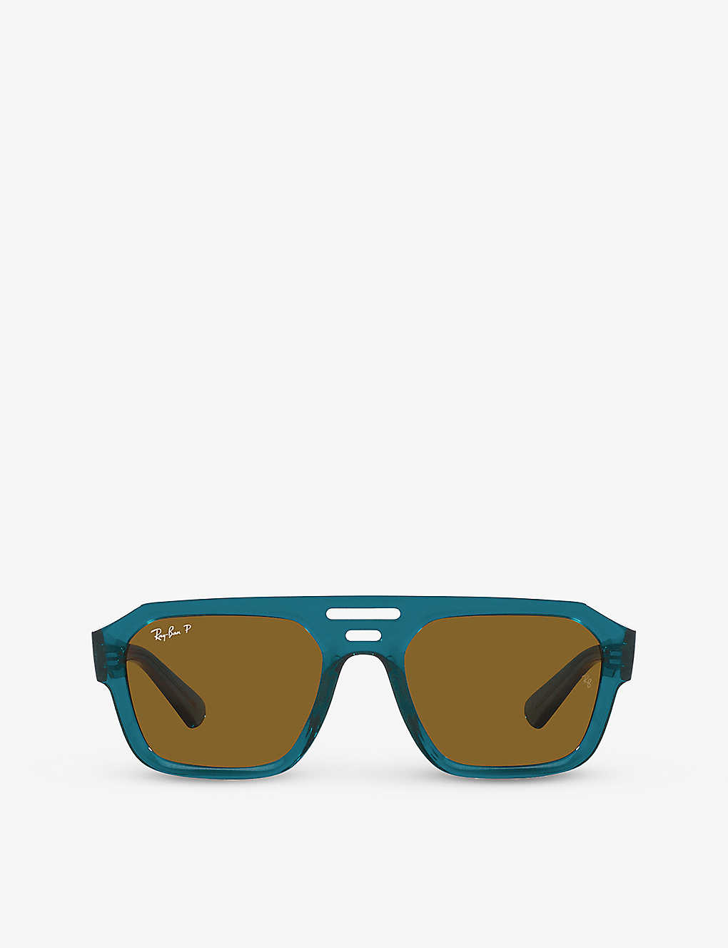 Ray Ban Ray-ban Womens Blue Rb4397 Corrigan Rectangle-frame Acetate Sunglasses