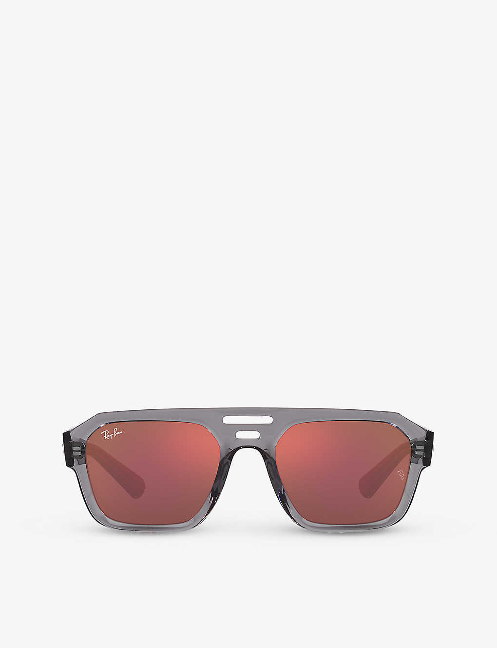 Ray Ban Ray-ban Womens Grey Rb4397 Corrigan Rectangle-frame Acetate Sunglasses