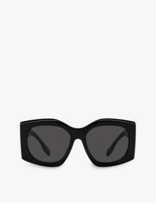 Burberry Womens Black Be4388u Madeline Square-frame Acetate Sunglasses