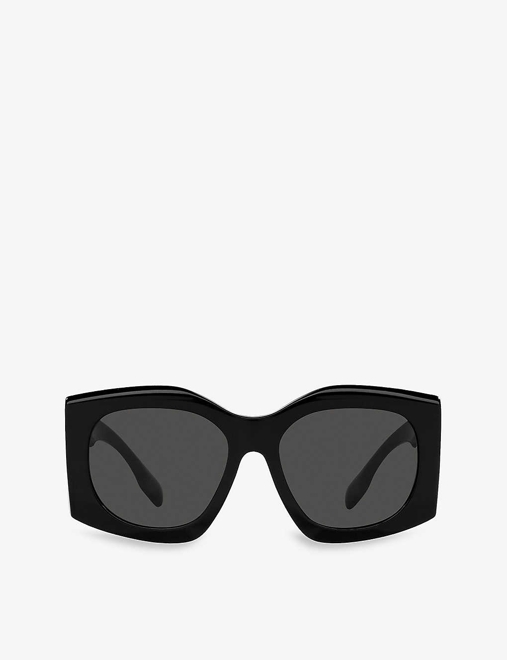 Burberry Womens Black Be4388u Madeline Square-frame Acetate Sunglasses