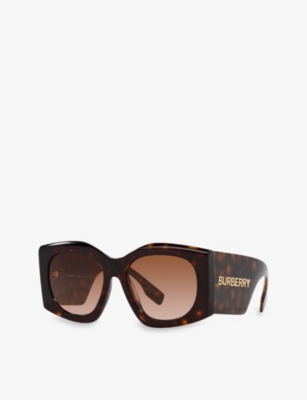 Burberry Womens Brown Be4388u Madeline Square-frame Acetate Sunglasses In Brown