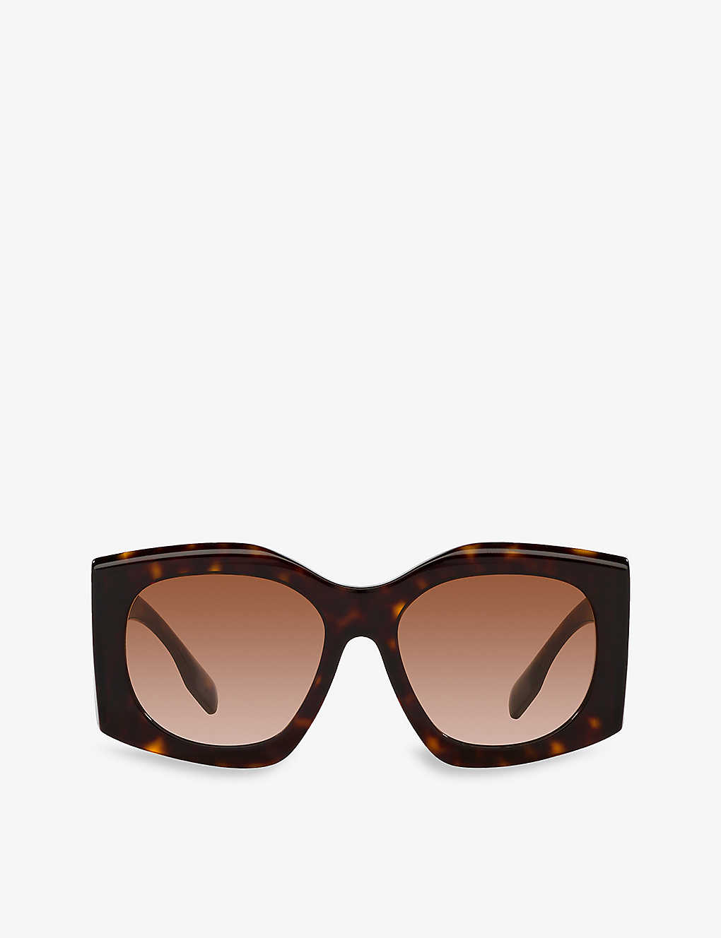 Burberry Womens Brown Be4388u Madeline Square-frame Acetate Sunglasses