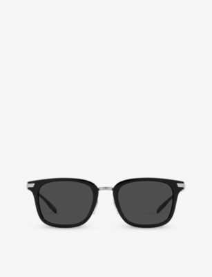 BURBERRY: BE4395 Peter square-frame brand-embellished acetate sunglasses
