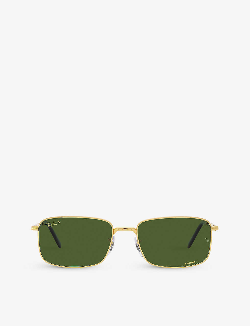 Ray Ban Sunglasses Unisex Rb3717 - Gold Frame Green Lenses Polarized 60-18