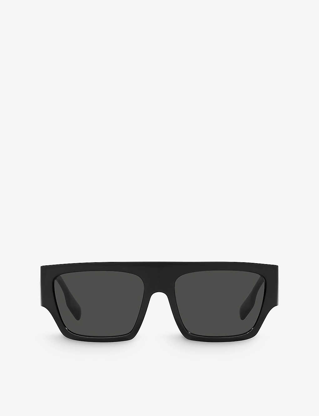 Burberry Womens Black Be4397u Micah Tinted-lens Square-frame Acetate Sunglasses