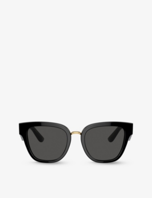 DOLCE & GABBANA: DG4437 butterfly-frame acetate sunglasses