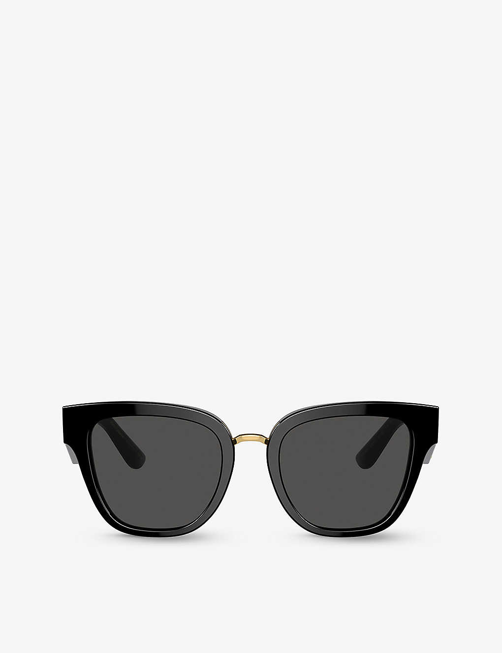 Dolce & Gabbana Dg4437 Butterfly-frame Acetate Sunglasses In Black