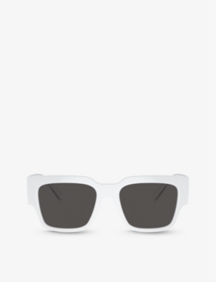 Dolce & Gabbana Dg6184 Square-frame Injected Sunglasses In White