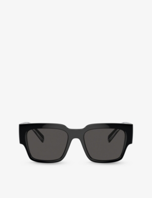 Dolce & Gabbana Dg6184 Square-frame Injected Sunglasses In Black