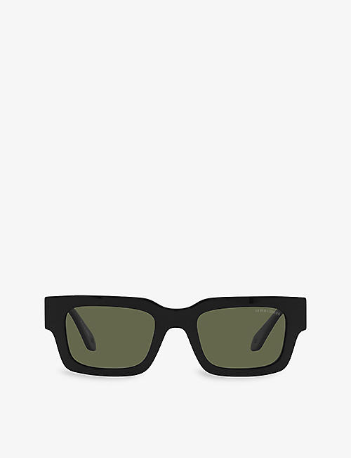 GIORGIO ARMANI: AR8184U rectangular-frame acetate sunglasses