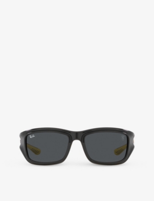 RAY-BAN: RB4405M Scuderia Ferrari square-frame nylon sunglasses