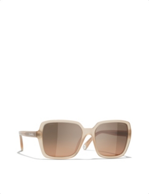 CHANEL: Rectangle sunglasses