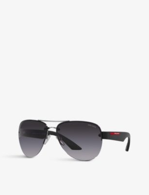 PS 52YS pilot-frame metal sunglasses