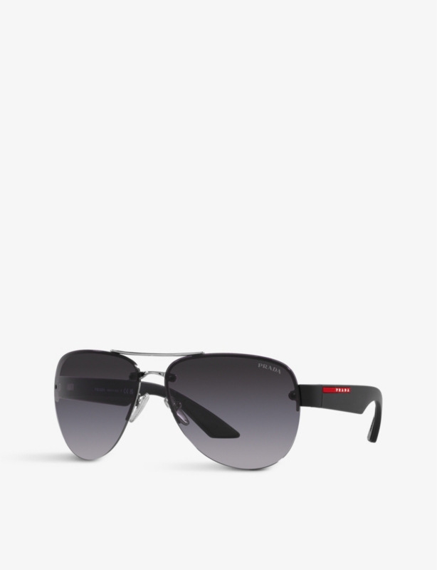 PS 52YS pilot-frame metal sunglasses