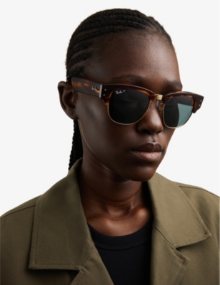 Ray Ban Ray-ban Womens Brown Mega Clubmaster Square-frame Acetate Sunglasses In Brown