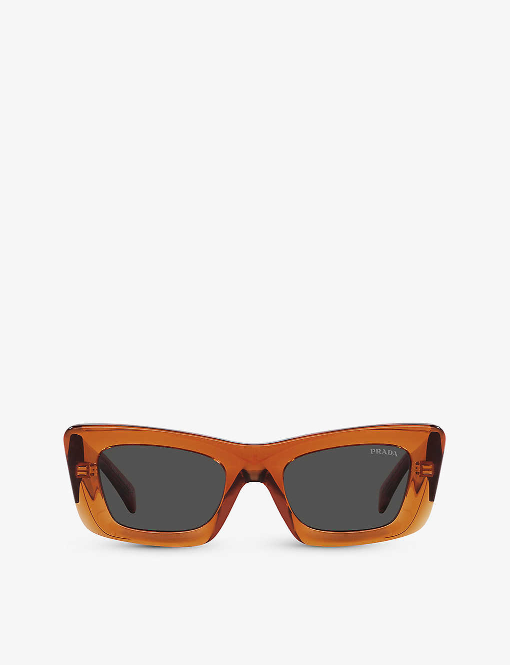 Prada Womens Orange Pr 13zs Acetate Sunglasses