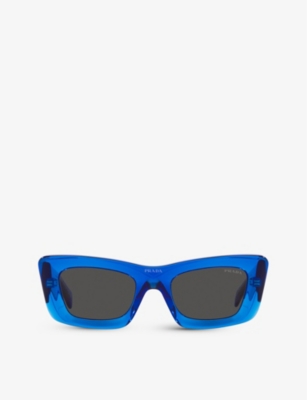 Prada Symbole Cat Eye Women's Sunglasses, Pr 13zs In Blue