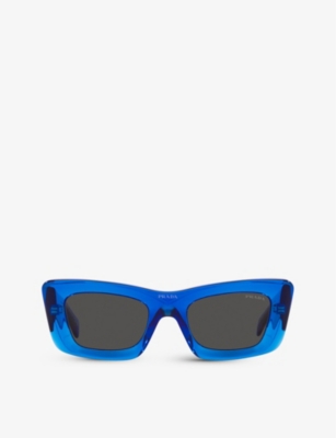 Prada Womens Blue Pr 13zs Acetate Sunglasses