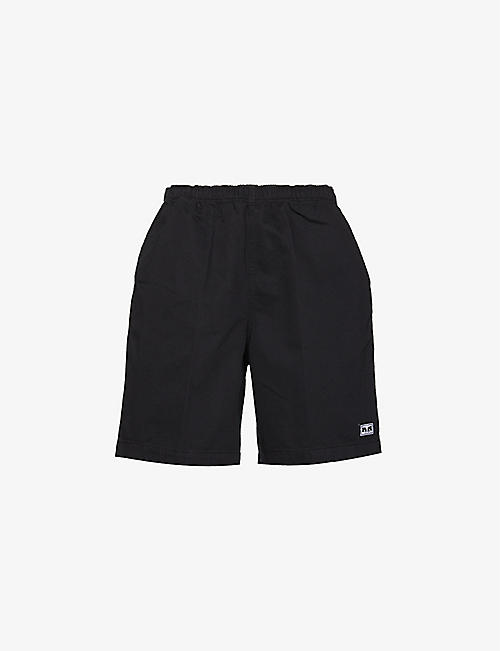 OBEY: Easy Relax drawstring-waistband relaxed-fit cotton-twill shorts