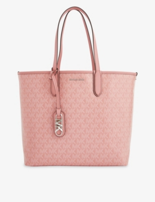 MICHAEL MICHAEL KORS MICHAEL MICHAEL KORS WOMEN'S PRIMROSE ELIZA MONOGRAM-PATTERN OPEN-TOP LARGE FAUX-LEATHER TOTE BAG,66911808