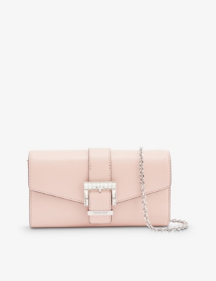 MICHAEL KORS: Michael Penelope clutch in smooth leather - Black