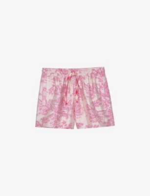 ZADIG & VOLTAIRE ZADIG&VOLTAIRE WOMEN'S TOILE PAXI TOILE-DE-JOUY PRINTED-JACQUARD SHORTS,67007890