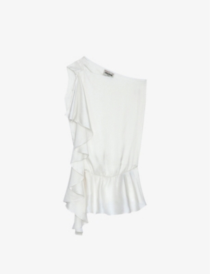 Zadig & Voltaire Tic Satin Top In Judo