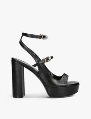 Givenchy Elevated Sandals With Platform Sole And Block Heel In Black
