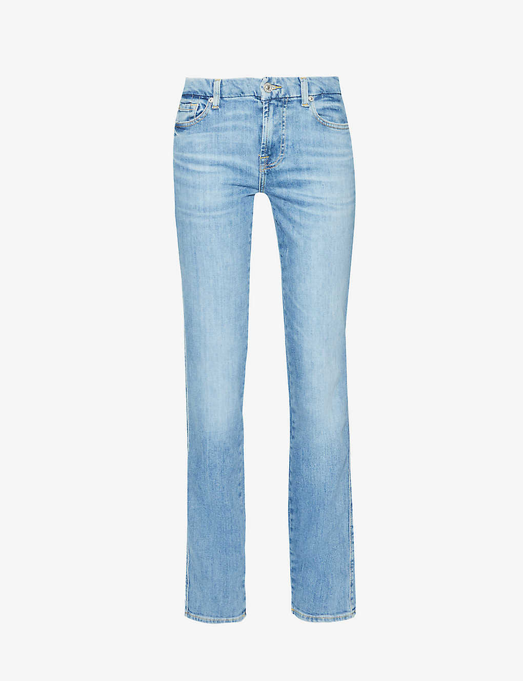 7 FOR ALL MANKIND 7 FOR ALL MANKIND WOMEN'S SLIM ILLUSION WITHIN KIMMIE STRAIGHT-LEG MID-RISE STRETCH-DENIM JEANS,66962992