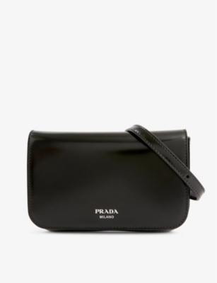 PRADA Brand-plaque mini-pouch shell cross-body bag