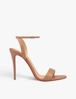 CHRISTIAN LOUBOUTIN Loubigirl 100 leather heeled sandals Selfridges