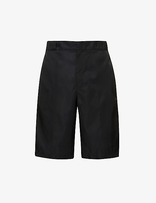 PRADA: Re-Nylon brand-plaque shell shorts