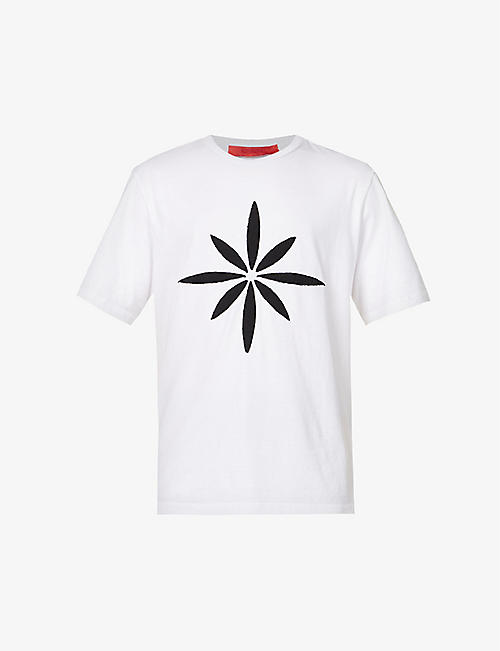 KUSIKOHC: Graphic-print regular-fit cotton-jersey T-shirt