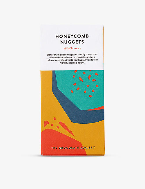 THE CHOCOLATE SOCIETY: Honeycomb Nuggets milk chocolate 80g