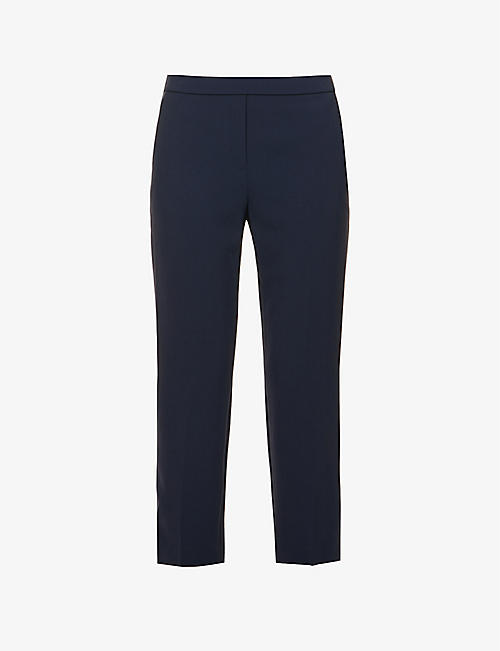 THEORY: Treeca tapered mid-rise woven trousers