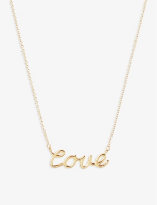The Alkemistry 18ct yellow gold Love Letter hoop (single)