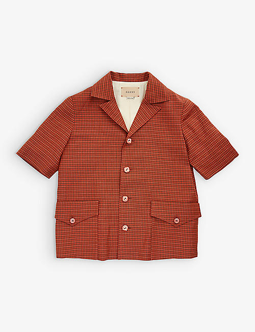 GUCCI: Patch-pocket linen and wool-blend jacket 10 years