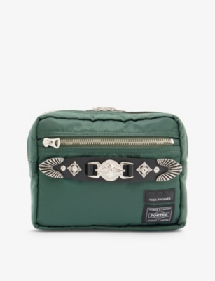 Toga Virilis Mens Green X Porter Logo-patch Woven Belt Bag | ModeSens