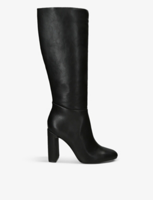 Steve madden dolly black on sale leather